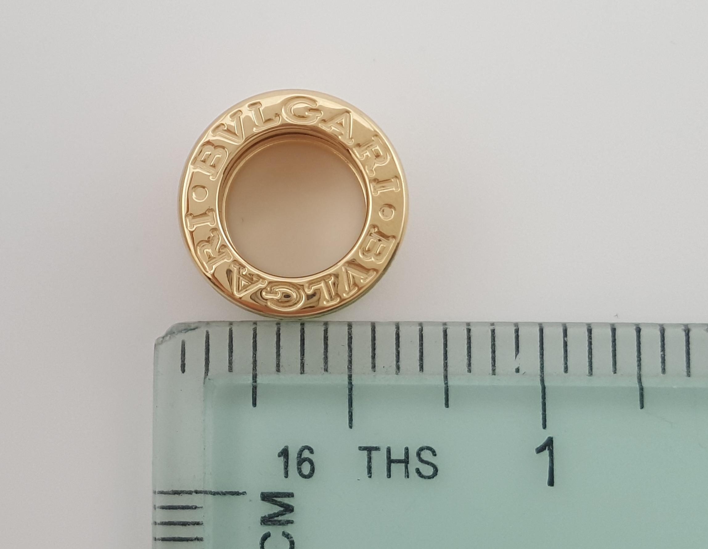 Bvlgari Bulgari B.Zero1 18k Yellow Gold Pendant 6.5 Grams