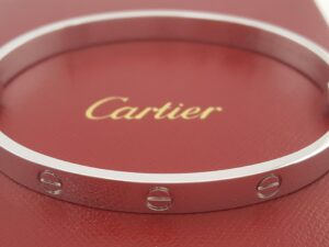 Cartier LOVE 18K White Gold Classic Model Bracelet 6mm SIZE 19 Retail $8,510