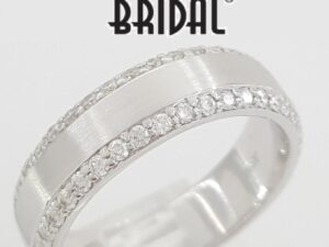 Neil Lane Men's Diamond Wedding Band Ring 14k White Gold 0.55 ct 6 mm Rtl $3K