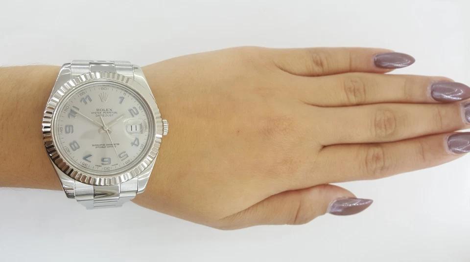 Rolex DateJust II 116334 41 mm Oyster SS & 18K White Gold W/ Box & Card