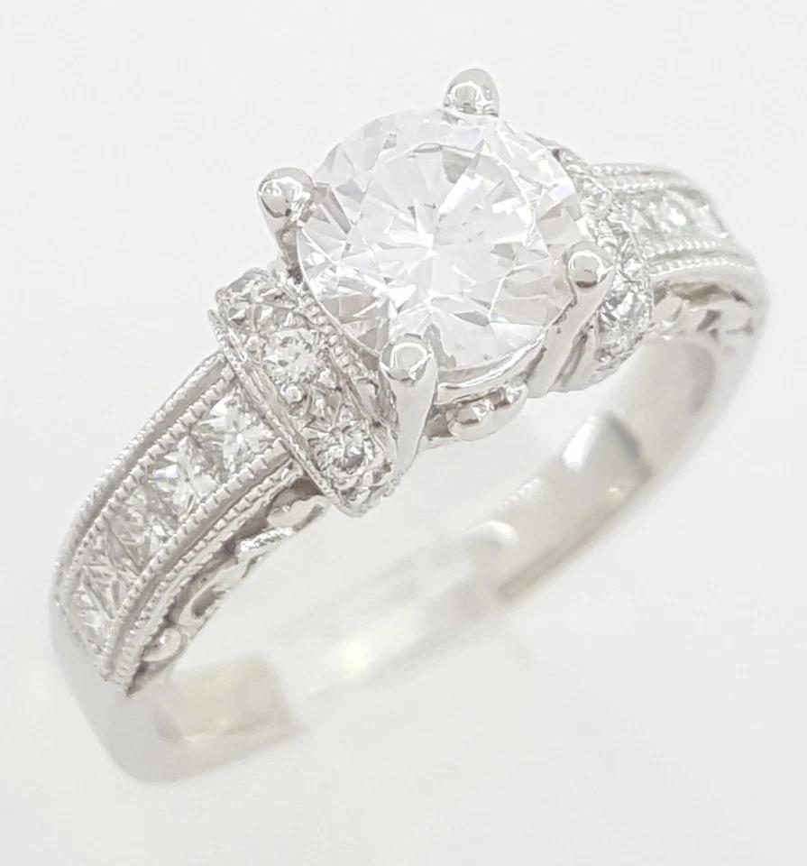 Tacori Semi-Mount Diamond Engagement Ring 0.45 ct Platinum Retail $4,930