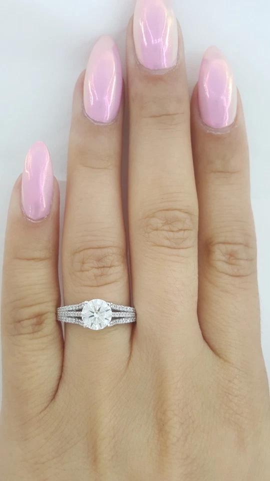 Tacori Semi-Mount Diamond 3 Row Engagement Ring 0.35 ct 18k Rtl $3,500