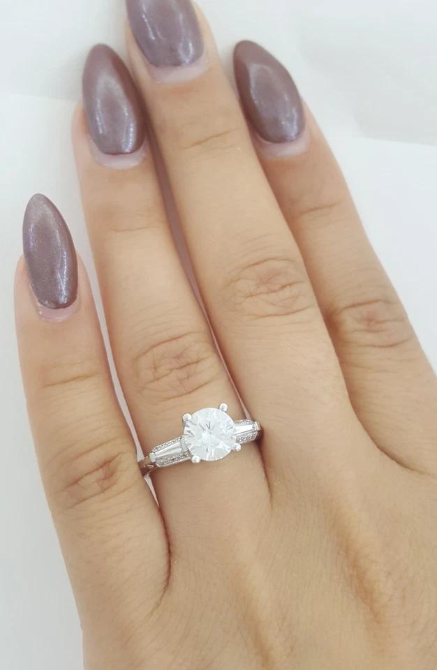 Tacori Three 3-Stone Round Semi-Mount Engagement Ring 0.24 ct Platinum Rtl 5,120