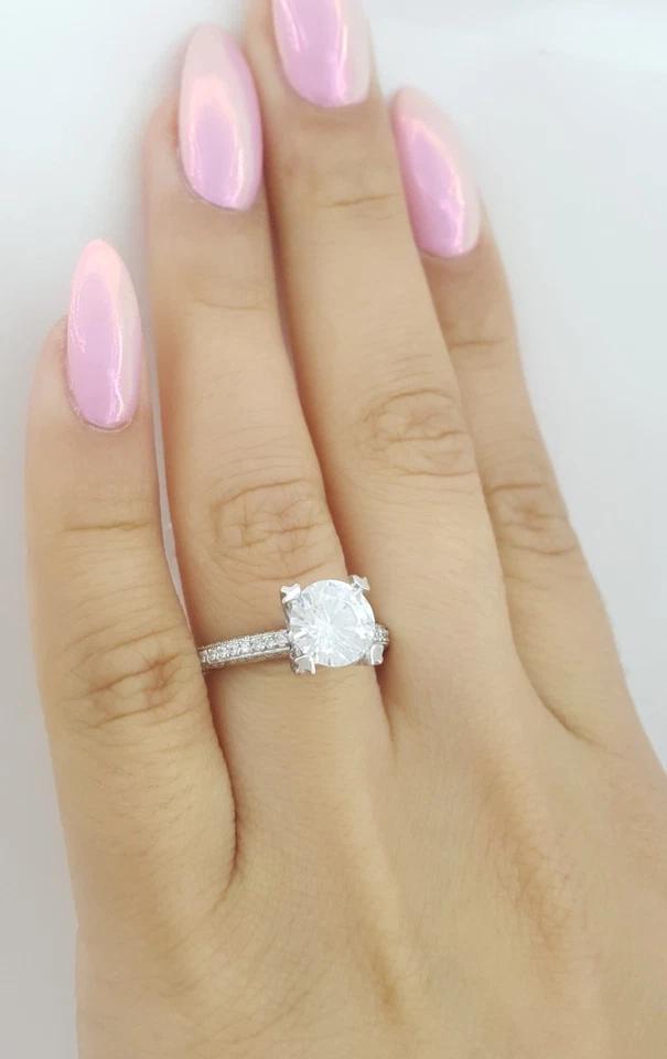 Tacori Platinum Semi-Mount Diamond Solitaire Engagement Ring 0.72 ct Rtl $7,010