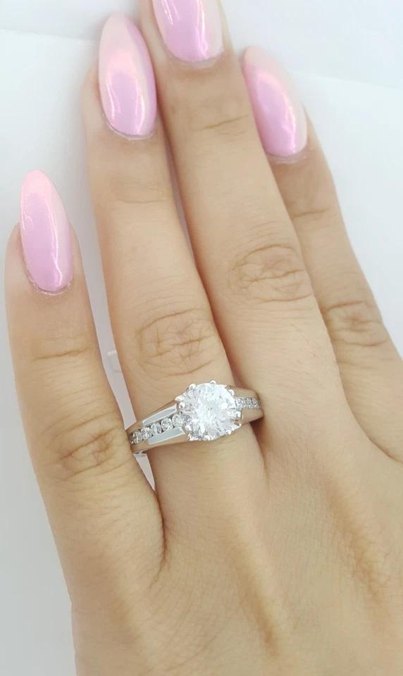 Tacori Crescent 18k White Gold Semi-Mount Diamond Engagement Ring 0.6 ct $6,050