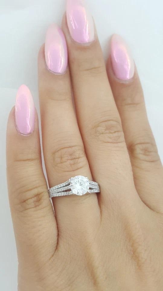 Tacori Semi-Mount Diamond 3 Row Engagement Ring 0.35 ct 18k Rtl $3,500