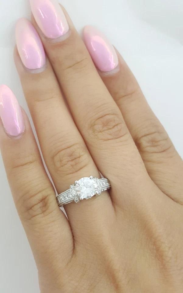 Tacori Semi-Mount Diamond Engagement Ring 0.45 ct Platinum Retail $4,930