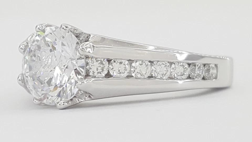 Tacori Crescent 18k White Gold Semi-Mount Diamond Engagement Ring 0.6 ct $6,050