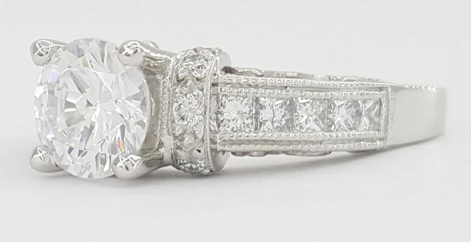 Tacori Semi-Mount Diamond Engagement Ring 0.45 ct Platinum Retail $4,930