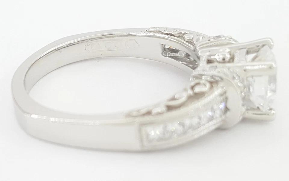 Tacori Semi-Mount Diamond Engagement Ring 0.45 ct Platinum Retail $4,930