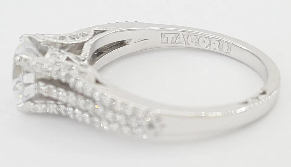 Tacori Semi-Mount Diamond 3 Row Engagement Ring 0.35 ct 18k Rtl $3,500