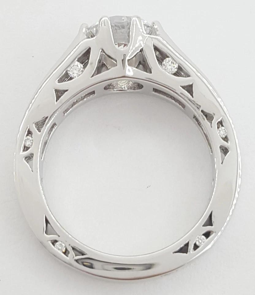 Tacori Crescent 18k White Gold Semi-Mount Diamond Engagement Ring 0.6 ct $6,050