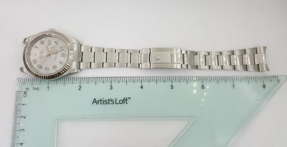 Rolex DateJust II 116334 41 mm Oyster SS & 18K White Gold W/ Box & Card