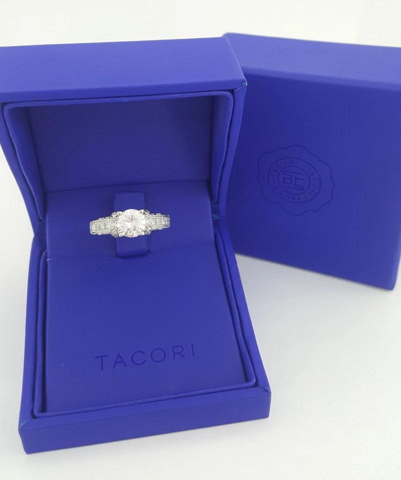 Tacori Semi-Mount Diamond Engagement Ring 0.45 ct Platinum Retail $4,930
