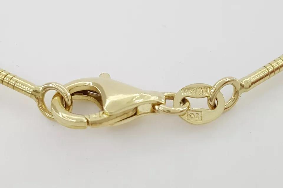 Tahitian Mabe Blister Pearl Slider Enchanter Necklace 14k Yellow Gold 20.3 Grams