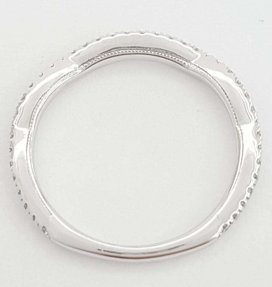 Neil Lane Diamond Contour Wedding Anniversary Band Ring 0.12 ct 14k White Gold