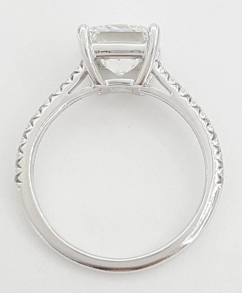Tiffany & Co Novo Princess Cut Diamond Engagement Ring 1.7 ct Plat Retail $30K